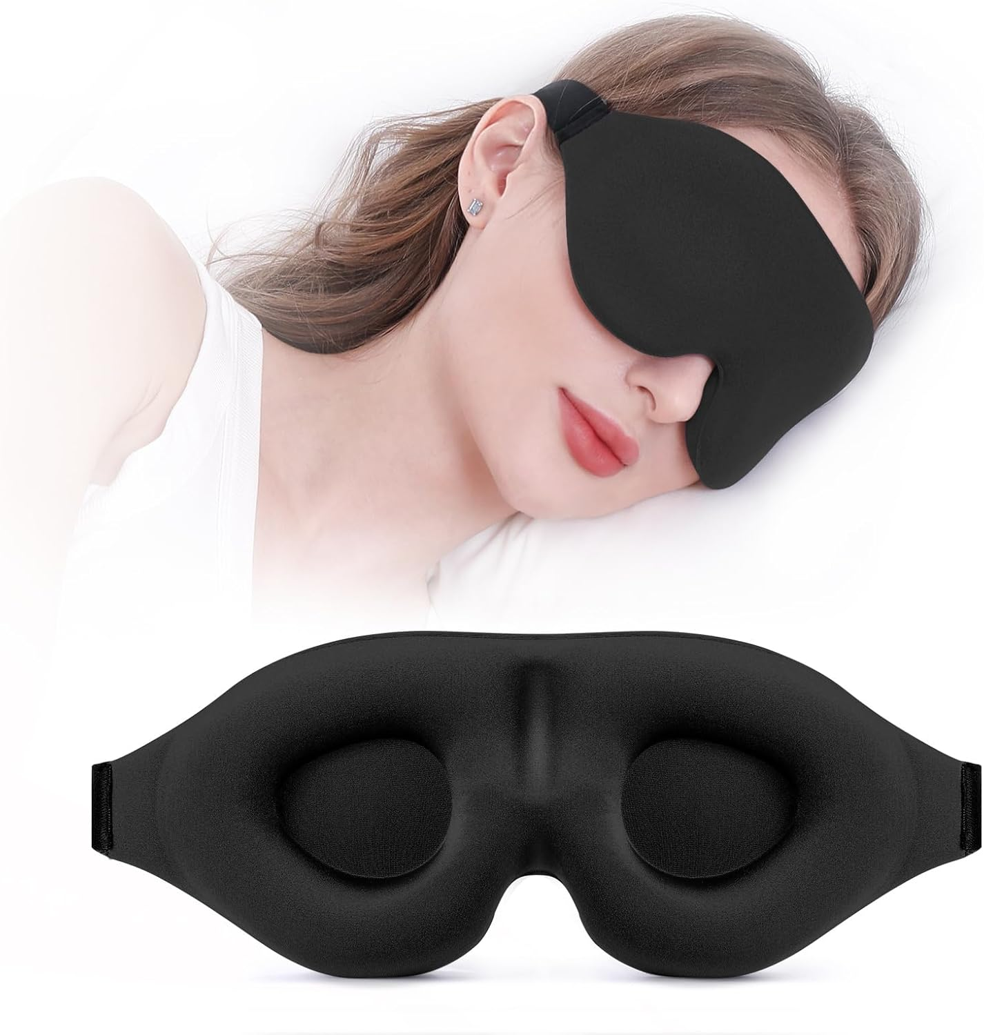 2PCS 3D Total Blackout Sleep Mask