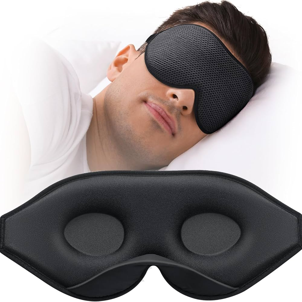 2PCS 3D Total Blackout Sleep Mask