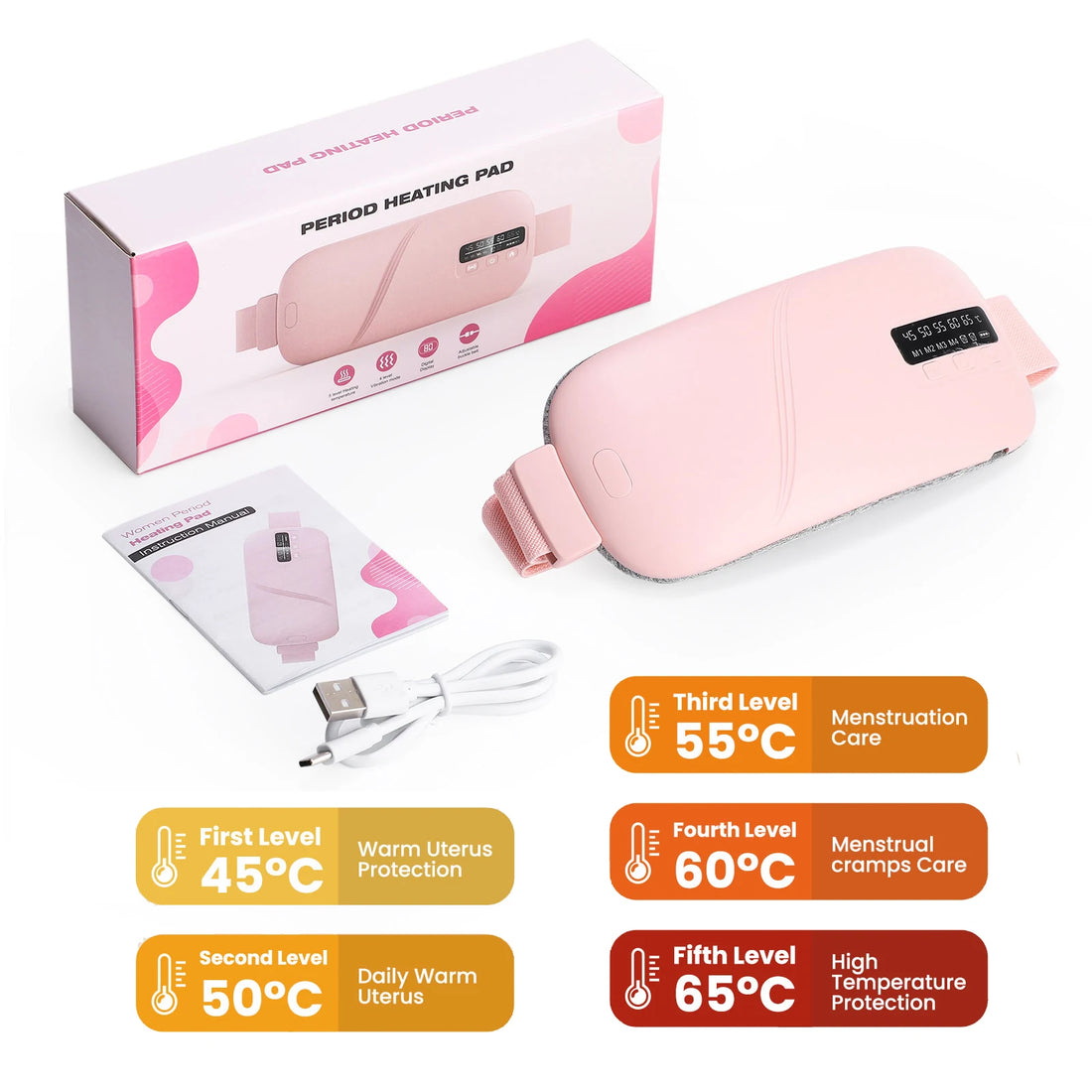 Rechargeable Menstrual Cramp Heating Pad