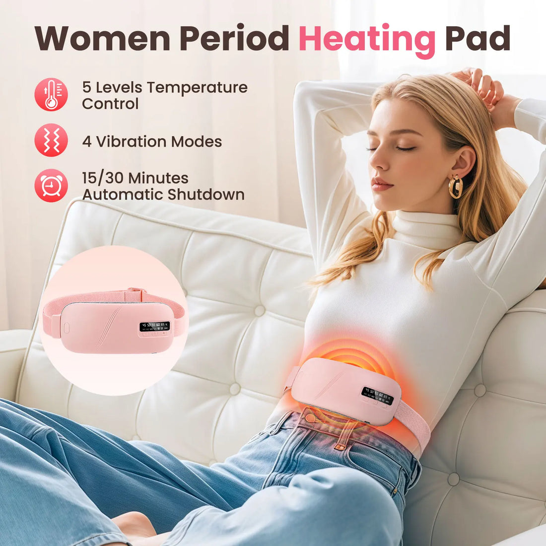 Rechargeable Menstrual Cramp Heating Pad