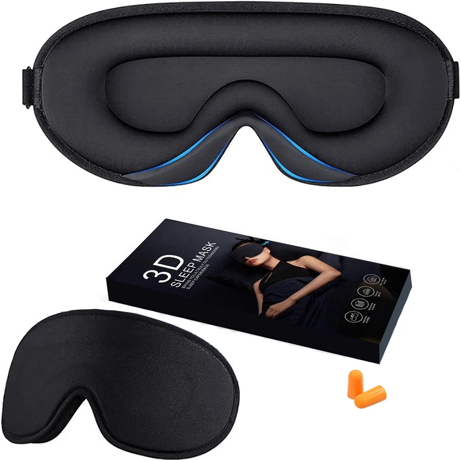 2PCS 3D Total Blackout Sleep Mask