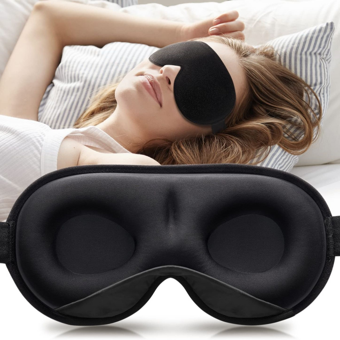 2PCS 3D Total Blackout Sleep Mask